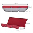 thumbnail image 3 of XZNGL Patio Swing Canopy Cover Set Swing Replacement Top Cover + Swing Cushion Cover, 3 of 9