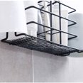 thumbnail image 4 of Wall Mounted Toothbrush Storage Rack Non Perforated Bathroom Toothbrush Holders Storage Mouthwash Cup Set Cup Holders, 4 of 6