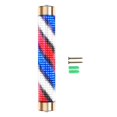 thumbnail image 2 of Rainproof Barber Shop Pole Red Blue White Rotating Light Lighting Stripes Lights 15cmx95cm Aureate, 2 of 8
