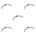 thumbnail image 3 of Maytalsory Metal Arch Frame Kiss Clasp Purse Bag DIY Bead Head Lock Red 24.5cm 5Set, 3 of 6