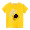 thumbnail image 1 of EGNMCR Blouses & Chemises à Manches Courtes Col Rond pour Tout-Petits Garçons Filles Mode Mignon Col Rond Imprimé Haut à Manches Courtes Blouse Fille, 1 of 3