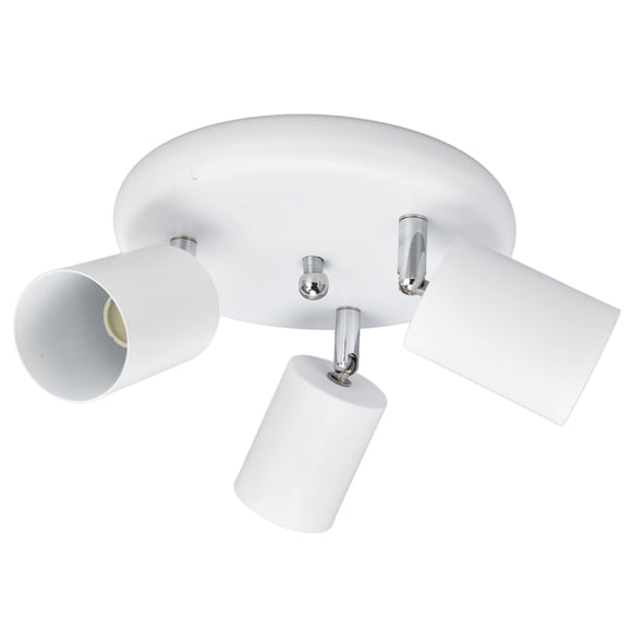 Spotlight Holder, GU10 Matte Black Coating Spotlight Fixture  for Living Rooms for Showrooms for Exhibition Halls White