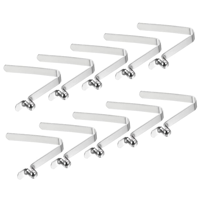 Unique Bargains 6.4x5mm Kayak Paddle Snaps, Hollow Button Single Pin Lock Tube Spring Clips for Umbrella Tent, 10 Pack
