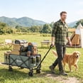 thumbnail image 2 of Outsunny Chariot Pliable, Capacité de 72 L et 198 Lb pour Jardin, Vert, 2 of 10