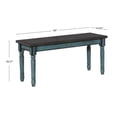 thumbnail image 2 of Weston Bench, Teal, 2 of 6