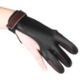 thumbnail image 3 of Archery Glove Shooting Glove Three Finger Protector Guard for Recurve Compound Bow, 3 of 8