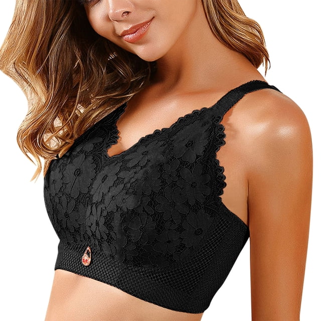 Clearance Sale 2025 Bra Lingerie For Womens Underwire Bra Lace Floral Bra Unlined Unlined Plus Size Full Coverage Bra Clearance Deals Overstock Items Clearance