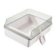 thumbnail image 4 of lionlar Cat Litter Box Kitty Litter Box Detachable Easy Clean High Sides for Indoor Cats White, 4 of 9
