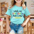 thumbnail image 2 of TZEWGL T-Shirts pour Nouveau-Né Saison de Rentrée Imprimé Manches Courtes Col Rond Vêtements pour Bébés Taille 12-14T, 2 of 4