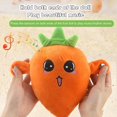 thumbnail image 4 of Poupée en Peluche Fruit Poupée en Forme de Fruit Interaction Heureuse Sensible Son Riche Divertissement Fraise Banane Carotte Bébé Jouet Musical Interactif Fourniture pour Enfants, 4 of 6