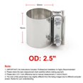 thumbnail image 3 of Lefu Adjustable Stainless Steel DIY Exhaust Muffler Connector Sleeve Clamp, 3 of 5