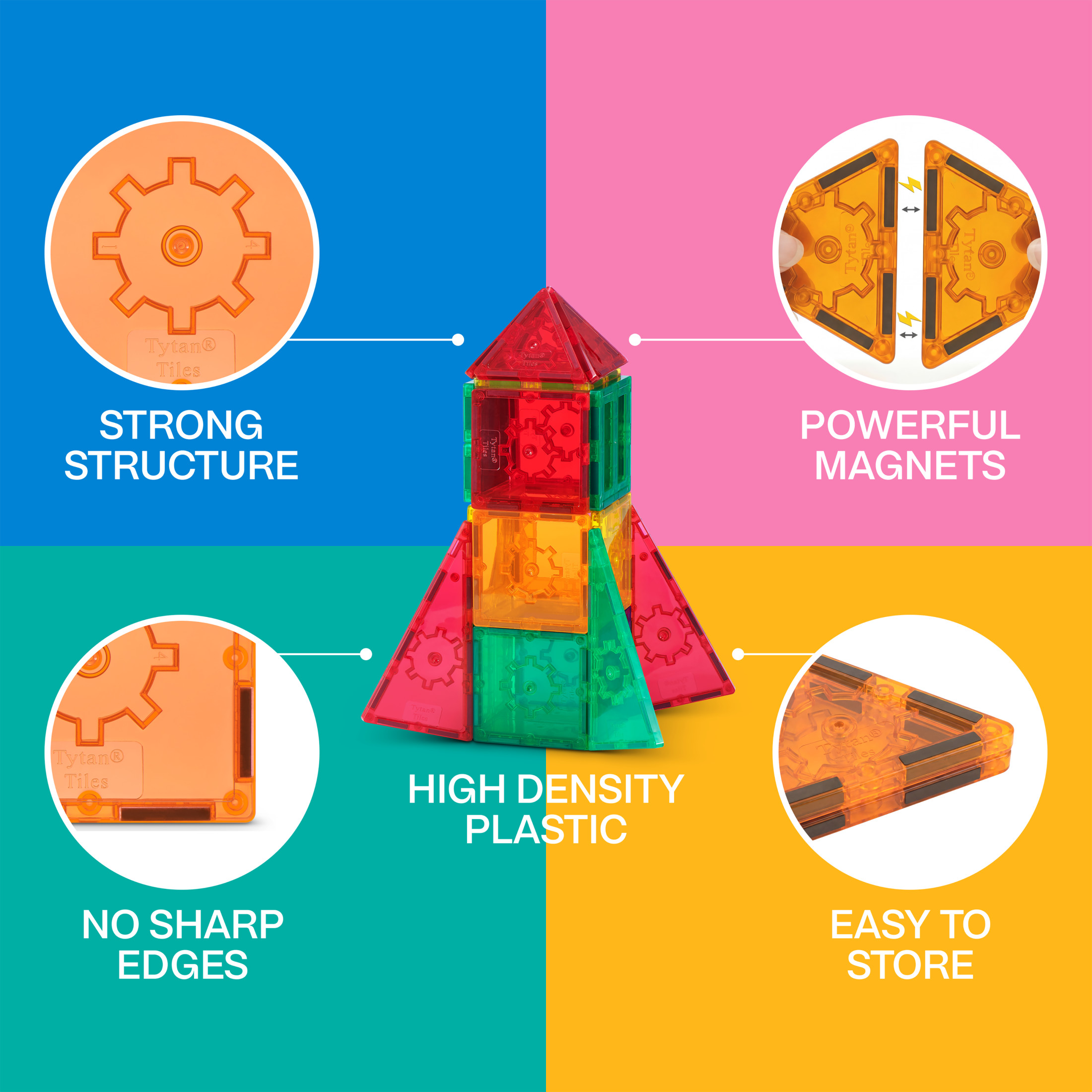 Jeu de construction magnétique TYTAN de 25 pièces par ZURU