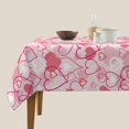 thumbnail image 2 of Valentines Day Tablecloth 60 Inch Square, Pink Love Hearts Table Cloth Romantic Valentine''s Day Tablecloth Dust-Proof Wrinkle Resistant Rustic Tablecloth for Home Dining Room Party, 2 of 5