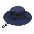 thumbnail image 1 of Bucket Hat Solid Color Mesh Patched Polyester Travel Hiking Fisherman Hat for Kids, 1 of 10