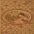 thumbnail image 1 of Ahgly Company Machine Washable Indoor Square Transitional Saddle Brown Area Rugs, 8' Square, 1 of 7