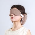 thumbnail image 4 of PEONAVET Polyester Eye Masks Pillows 2 In 1 U Shaped Pillow with Eye Mask Memorys Foam Travel Neck Pillow Shade Sleep Mask Office Nap Support for Airplane Car Home Use, 4 of 6