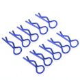 thumbnail image 1 of Ymiko RC Shell Clips Broches, Clips de Carrosserie RC, 10pcs 8.3MM RC Car Shell Clip Rshape Metal Body Clips Broches pour 1/5 1/6 1/8 1/10 RC Car, 1 of 8