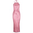 thumbnail image 3 of HKEJIAOI Robes de Cocktail Cadeau d'Anniversaire Femmes Camis Unis Aguichant Robe de Soirée Bretelles Sans Manches Robe à Col Rond Économies Liquidation Rose, 3 of 5