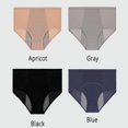 thumbnail image 1 of Women's Seamless Hi-Cut Brief Panties Full Coverage Underpants 4 Packs, 1 of 5