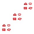 thumbnail image 3 of ZheElen 4piece Non-Stick Silicone Cake Mold Easy To Clean Flexible And Lightweight red 3Set, 3 of 6