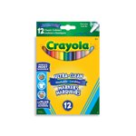 Crayola Ultra-Clean Marqueurs de ligne lavables, couleurs classiques, 12 Nombre