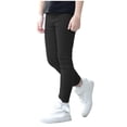 thumbnail image 1 of GDREDA Girls' Basic Solid Full Length Cotton Soft Leggings (Black,4-5 Years), 1 of 5