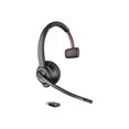 thumbnail image 1 of Poly Savi 8210 - Headset - on-ear - DECT - wireless - USB-A via DECT adapter - black - Zoom Certified, 1 of 5