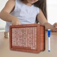 thumbnail image 2 of EGNMCR Wooden Money Box With Money And Numbers With Counter Crafts Portable Storage Case Money Saving Box For Adults Child A chopper, 2 of 6