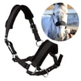 thumbnail image 3 of koolsoo Horse Halter Bridle Rein Equestrian Headstall Headcollar Horse Riding Protective Black M, 3 of 5