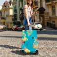 thumbnail image 2 of Travel Luggage Cover Suitcase Protector Fits 18-32 Inch Luggage Wheel Covers Patterned Travel Related Items Flower Luggage Protector Elastic Luggage Anti-scratch Suitcase Cover XL, 2 of 5