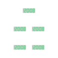 thumbnail image 1 of relayinert Chiffres Numériques Colorés pour une Lecture Facile Grand Écran d'Affichage Double Placement 8017GreenLight 5Ensemble, 1 of 6