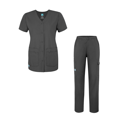 thumbnail image 1 of Adar Universal Women's Scrub Set ? Snap Front Scrub Top and Multi Pocket Scrub Pants, 1 of 7
