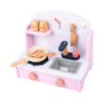 thumbnail image 2 of mmirethe Kids Kitchen Cooking Toys Wooden Play Kitchen Toy Set Pretend Cooking Adventure Simulated Kitchen, 2 of 6