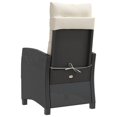 thumbnail image 5 of vidaXL 3 Piece Bistro Set with Cushions Black Poly Rattan, 5 of 5