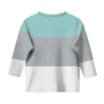 thumbnail image 5 of Splozh T-Shirts à Manches Longues pour Filles, T-Shirt Décontracté à Col Rond à Manches Trois Quarts pour Fille, Haut Basique Régulier à Manches 3/4, Gris Pâle, 10-11 Ans, 5 of 5
