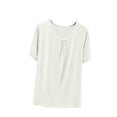 thumbnail image 2 of Weiqiqre T-Shirt à Col Rond pour Femme à Manches Courtes Ajusté T-Shirt Mince Uni Haut de Pyjama Pyjama à Manches Courtes, 2 of 7