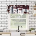 thumbnail image 2 of Cowhide Print Valance,Farm Animals Cow Brown 3D Fur Retro Pattern,Home Living Room Kitchen Decorative Window Curtains Valance,1 Panel 54" x 18", 2 of 5