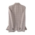 thumbnail image 4 of Women's Long-Sleeved Lapel Plaid Pattern Elegant Blazer, 4 of 6