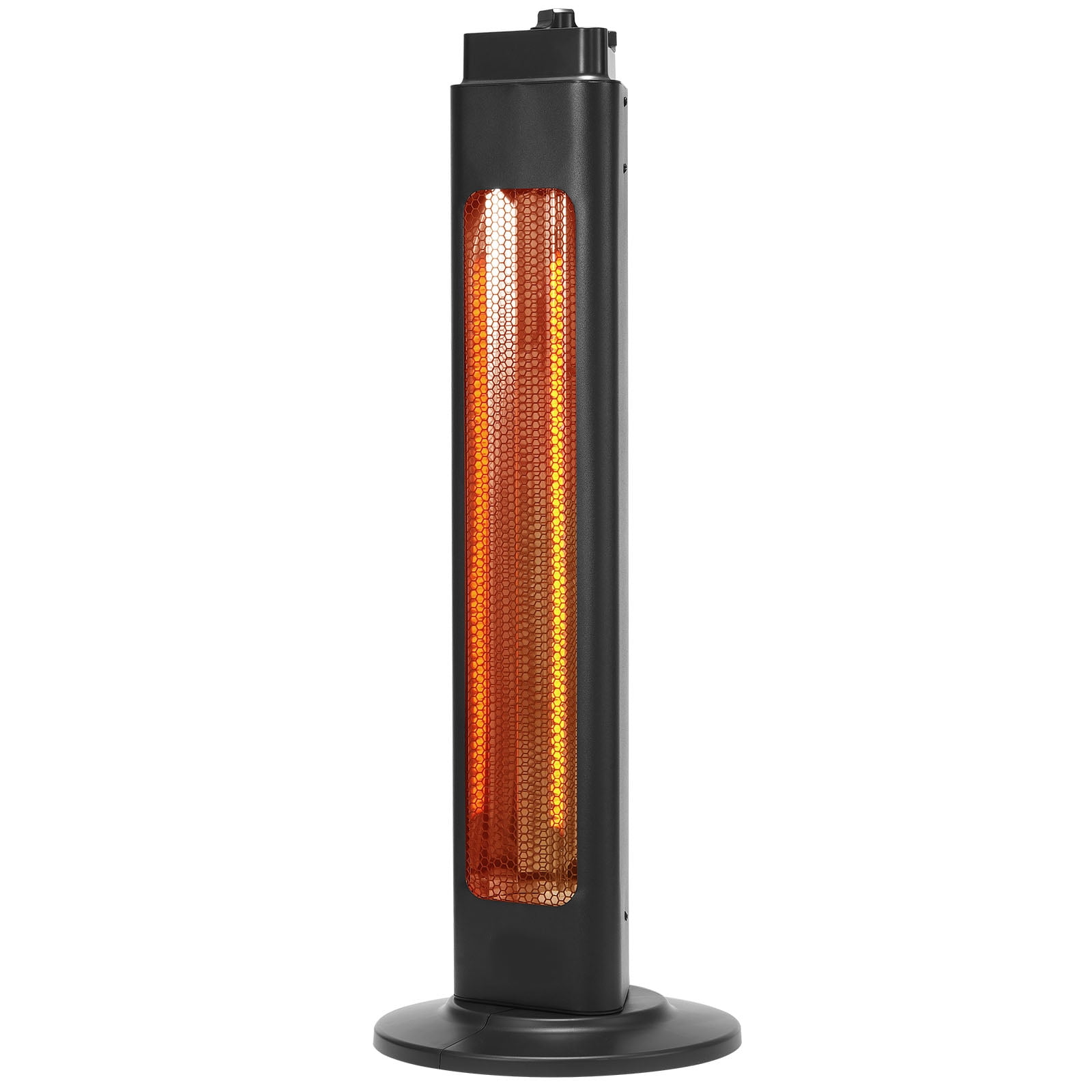 KFFKFF Infrared Heater, 1500W Electric Space Heater with Remote Control & 3 Speeds & 24H Timer & Multiple Security Protections