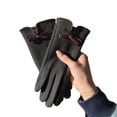 thumbnail image 2 of Ladies' De Rong Warm Gloves with Bows Suitable for Cycling To Work with Extra Fleece Thickened and Windproof for Cycling, 2 of 4
