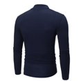 thumbnail image 2 of Winter Warm Men Mock Neck Basic Plain T-Shirt Blouse Pullover Long Sleeve Top, 2 of 9