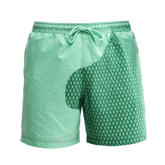 KAWELL Children's Color Changing Shorts, Boys'Fun Sports Quick-Drying Temperature-Sensitive Color-Changing Swimming Trunks