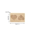 thumbnail image 2 of Moulds for DIY Baking Craft Embossing Wooden Cookie Set Decorative Tools for Christmas Thanksgiving Kitchen, 2 of 3