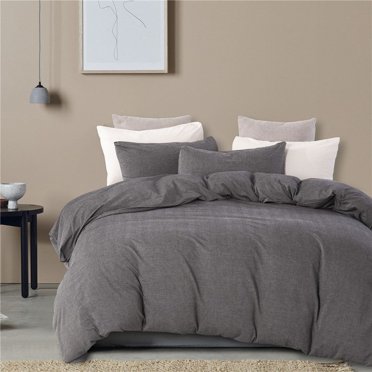 Ensemble de housse de couette en coton, jumeau, reine, housses de couette King, Buffalo à carreaux ensemble de literie, couverture de couette en duvet gris pur, couverture de couette de style moderne