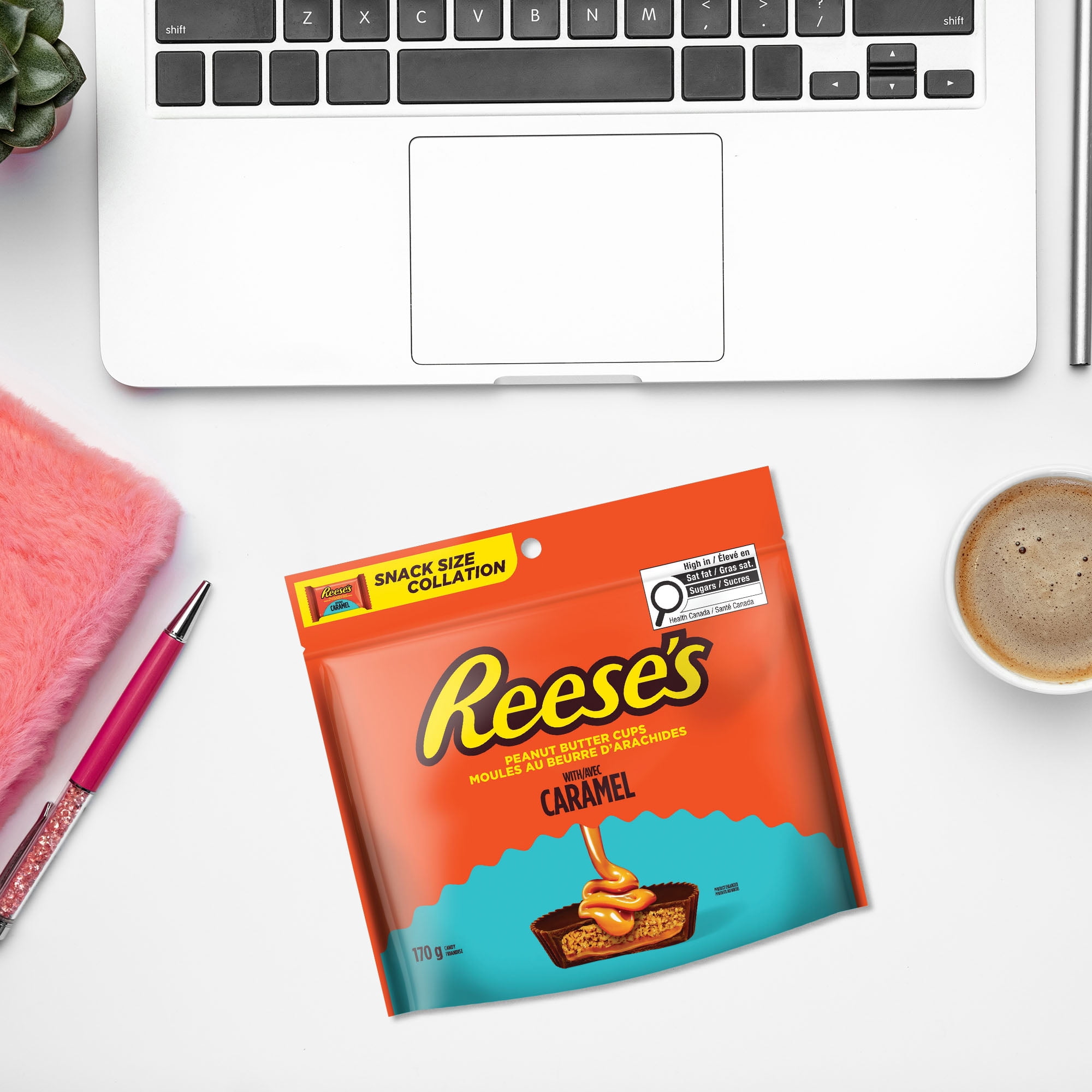 REESE'S with Caramel Snack Size, great for sharing, 170g