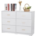 thumbnail image 2 of Ourlova Commode à 6 Tiroirs Commode Moderne Structure Durable avec Tiroirs Profonds Dispositif Anti-Basculement pour Maison Bureau Salon, 2 of 5