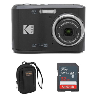 Kodak PIXPRO FZ45 Friendly Zoom 16MP Full HD Appareil Photo Numérique (Noir) avec Carte Mémoire 32 Go et Sac pour Appareil Photo