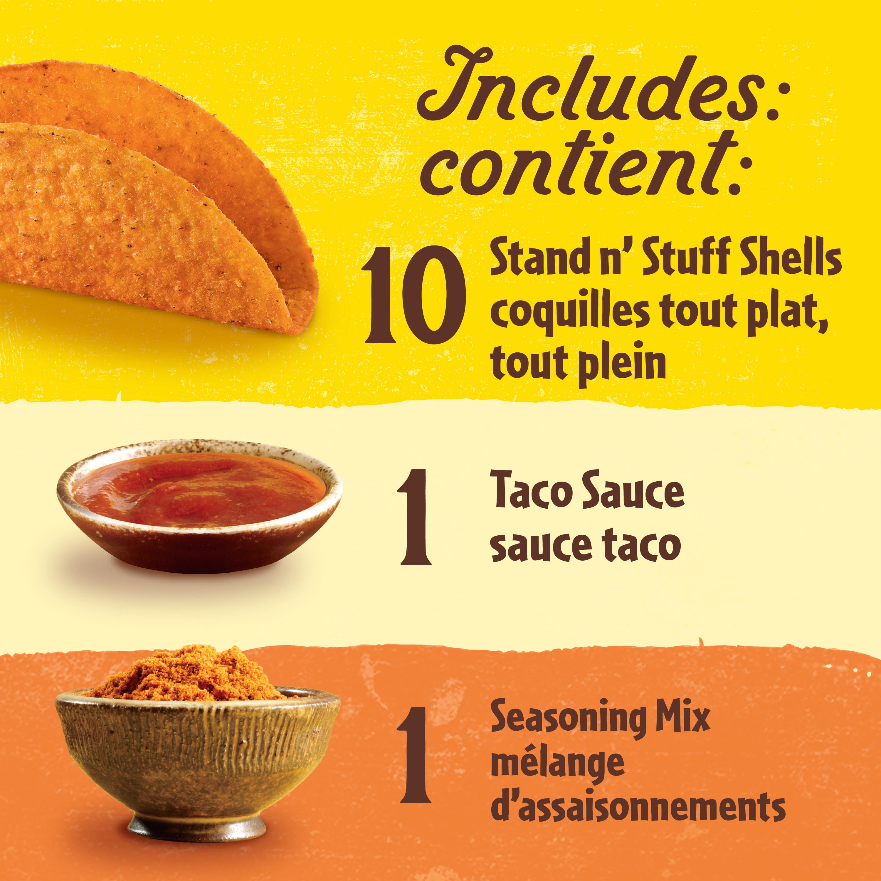 Old El Paso Bold avec kit de dîner au fromage nacho