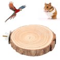 thumbnail image 4 of Bird Round Wooden Stand, Natural Wood Bird Round Platform Perch Lightweight Durable Practical Safe  For Garden For Home 6-8, 4 of 8