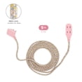 thumbnail image 3 of Globe Electric 9-ft Metallic Pink Fabric Extension Cord, 3 of 5